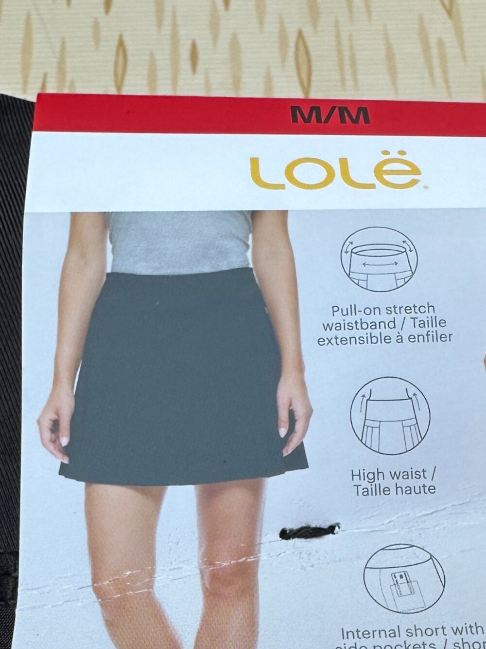 Lole Women's Pleated Skort for Tennis/Pickleball Size M NWT